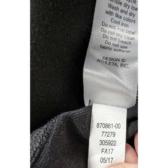 Athleta Black Suede Strut Tight Yoga Fitness Pant #870861 XL Leggings - Picture 7 of 11